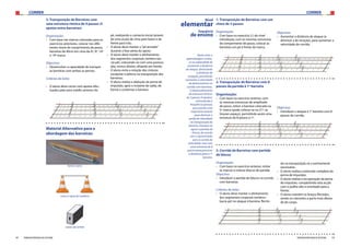 CORRER CORRER
54 55FEDERAÇÃO PORTUGUESA DE ATLETISMO FEDERAÇÃO PORTUGUESA DE ATLETISMO
banco sueco
cones e ripas de madeira
caixas de cartão
Material Alternativo para a
abordagem das barreiras:
3. Transposição de Barreiras com
uma estrutura rítmica de 4 passos (5
apoios entre barreiras)
Organização:
›› Com base nas marcas colocadas para os
exercícios anteriores, colocar nos dife-
rentes níveis de comprimento de passo,
barreiras de 40cm em cima da 4ª, 9ª, 14ª
e 19ª marca.	
Objectivo:
›› Desenvolver a capacidade de transpor
as barreiras com ambas as pernas.
Critérios de êxito:
›› O aluno deve correr com apoios efec-
tuados pela zona médio-anterior do
pé, realizando o contacto inicial através
de uma acção de cima para baixo e da
frente para trás;
›› O aluno deve manter o“pé armado”
durante a fase aérea do apoio;
›› O aluno deve manter o alinhamento
dos segmentos corporais (ombros-ba-
cia-pé), colocando-se com uma postura
alta, tronco direito, olhando em frente;
›› O aluno evita a rotação das cinturas
escapular e pélvica na transposição das
barreiras;
›› O aluno realiza a abdução da perna de
impulsão, após o instante de saída, de
forma a contornar a barreira.
1. Transposição de Barreiras com um
ritmo de 3 passos
Organização:
›› Com base no exercício 2.) do nível
introdução, com as mesmas estruturas
de comprimento de passo, colocar as
barreiras um pé à frente da marca.
Nível
elementar
Sequência
de ensino
2. Transposição de Barreiras com 8
passos da partida à 1ª barreira
Organização:
›› Com base no exercício anterior, com
as mesmas estruturas de amplitude
de passo, retirar a barreira colocada na
5ª marca (pode colocar-se na 21ª, se
houver espaço), permitindo assim uma
estrutura de 8 passos à 1ª.
Objectivo:
›› Aumentar a distância de ataque (e
diminuir a de receção), para aumentar a
velocidade de corrida.
Objectivo:
›› Introduzir o ataque à 1ª barreira com 8
passos de corrida.
3. Corrida de Barreiras com partida
de blocos
Organização:
›› Com base no exercício anterior, retirar
as marcas e colocar blocos de partida.
Objectivo:
›› Introduzir a partida de blocos na corrida
com barreiras.
Critérios de êxito:
›› O aluno deve manter o alinhamento
dos segmentos corporais (ombros-
bacia-pé) no ataque à barreira, flectin-
do na transposição só o estritamente
necessário;
›› O aluno realiza a extensão completa da
perna de impulsão;
›› O aluno realiza a recuperação da perna
de impulsão, completando esta acção
com o joelho alto e orientado para a
frente;
›› O aluno mantém os braços flectidos,
sendo os cotovelos a parte mais afasta-
da do corpo.
Neste nível, a
aprendizagem centra-
se na capacidade de
aumentar a distância
de ataque, diminuindo
a distância de
recepção, permitindo
aumentar a velocidade
de deslocamento na
corrida com barreiras.
O desenvolvimento
da estrutura rítmica,
de 3 passos (4 apoios),
estimulando a
frequência gestual,
procurando uma
trajectória rasante
para diminuir a
perda de velocidade
na transposição da
barreira. Introduz-se
agora a partida de
blocos, de acordo
com o apresentado
para a corrida de
velocidade, mas com
uma estrutura de 8
passos para percorrer
a distância para a 1ª
barreira.
 