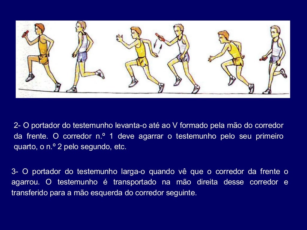 Atletismo corrida de estafetas