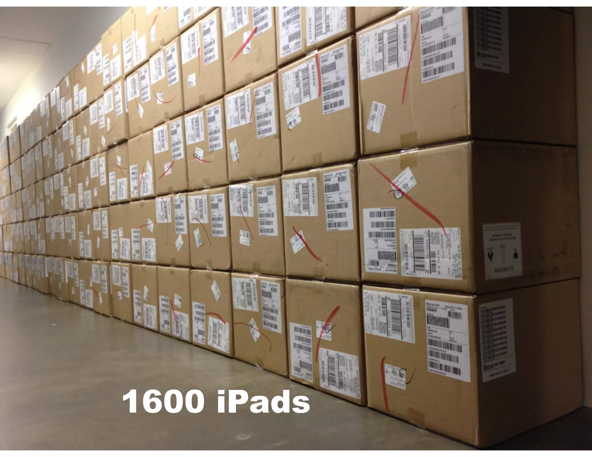 1600 iPads
 