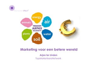®
The Human Effect




       Marketing voor een betere wereld
                      Arjan ter Linden
                   TopMarketeersNetwerk
 