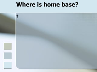 Where is home base?   