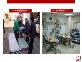 Fase prehospitalaria Fase hospitalaria
 