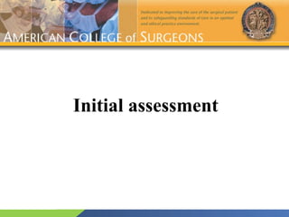 Initial assessment 