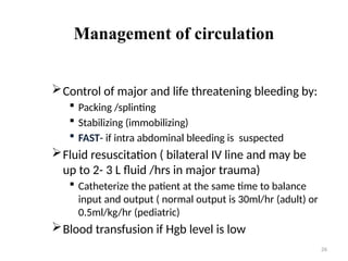 ATLS FINAL and the guide to proper manage | PPTX