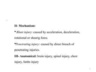 Accelaration Injries ATLS FINAL and the guide to proper manage | PPTX