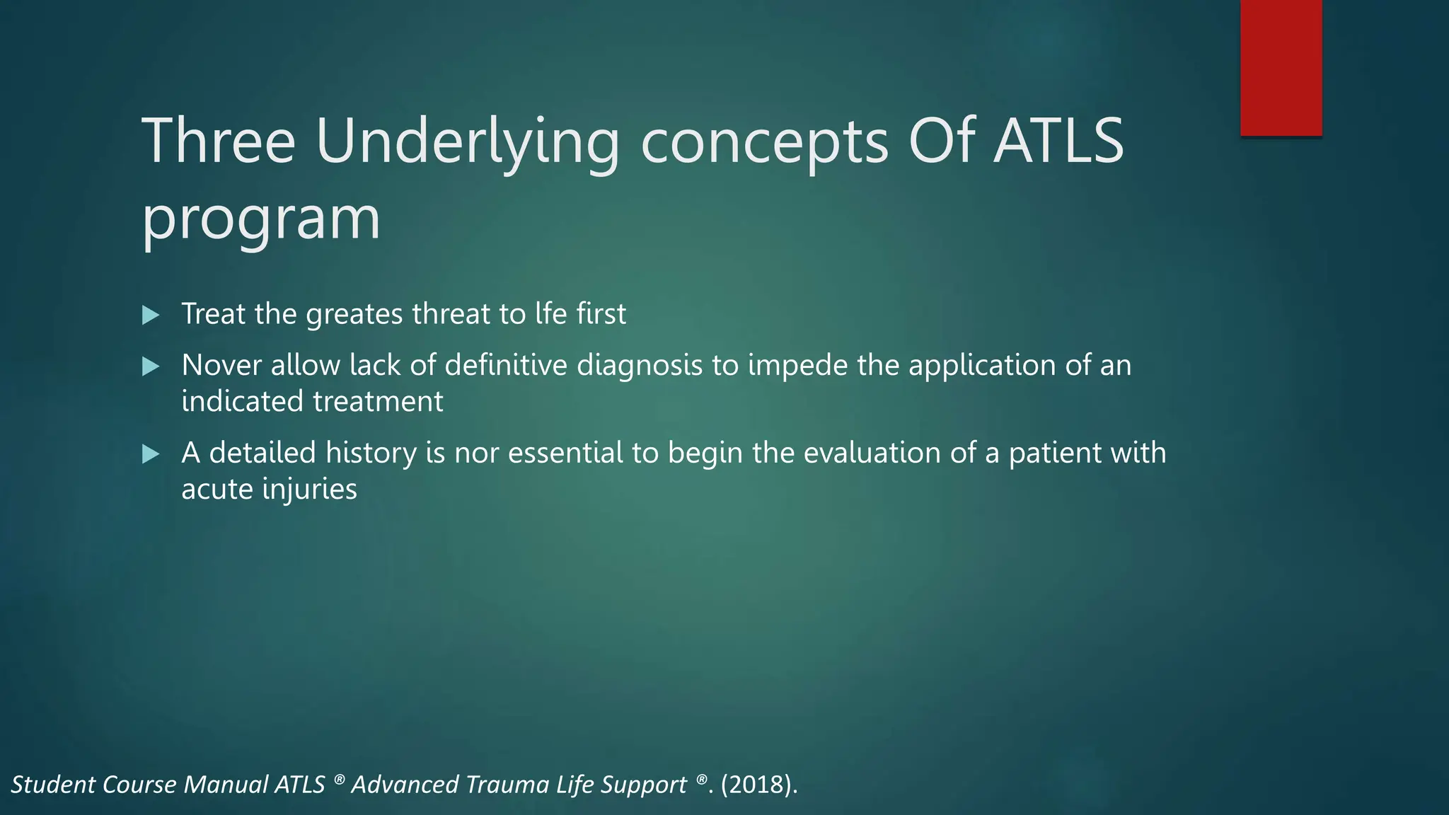ATLS Protocol.pptx | First Aid | Injuries