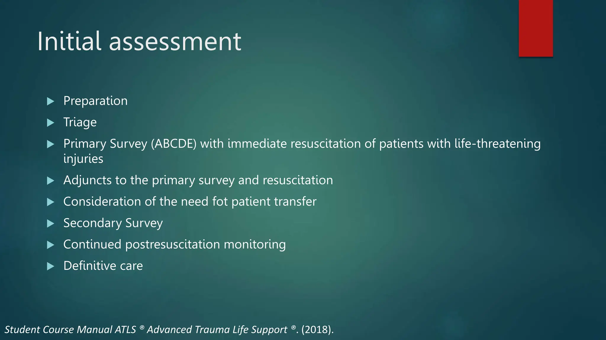 ATLS Protocol.pptx | First Aid | Injuries