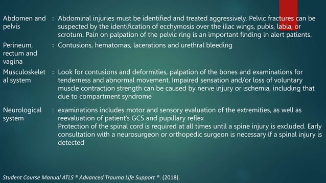 ATLS Protocol.pptx | First Aid | Injuries
