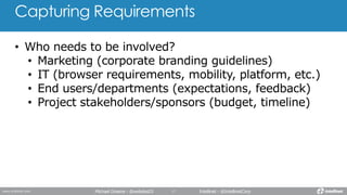 Capturing Requirements
Michael Greene - @webdes03 Intellinet - @IntellinetCorp
 
