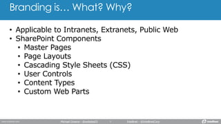 Branding is… What? Why?
Michael Greene - @webdes03 Intellinet - @IntellinetCorp
 