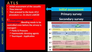 Advanced Trauma Life Support [ATLS] and Triage | PPTX