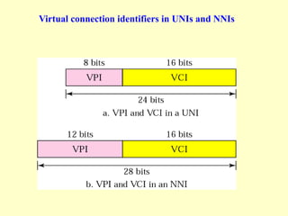 Virtual connection identifiers in UNIs and NNIs
 