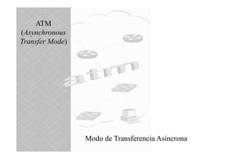 ATM
(Asynchronous
Transfer Mode)

Modo de Transferencia Asíncrona

 