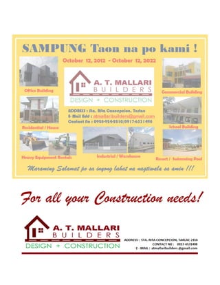 For all your Construction needs!
 