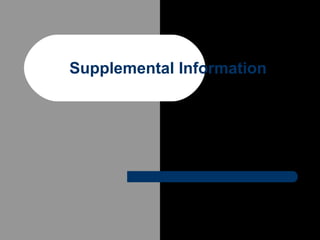 Supplemental Information 