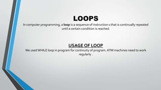 ATM project presentation | PPT