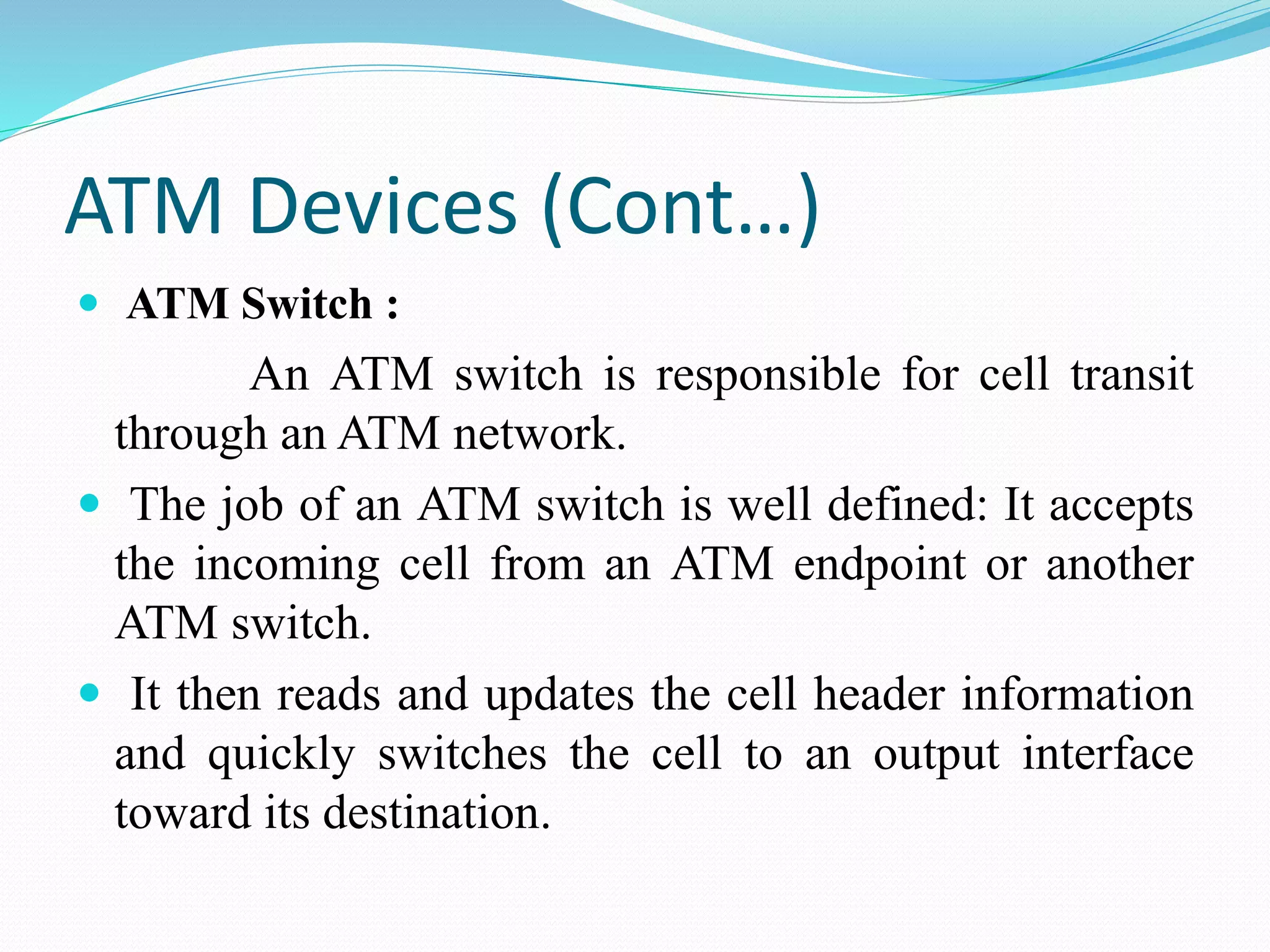 Atm devices and interfaces | PPT