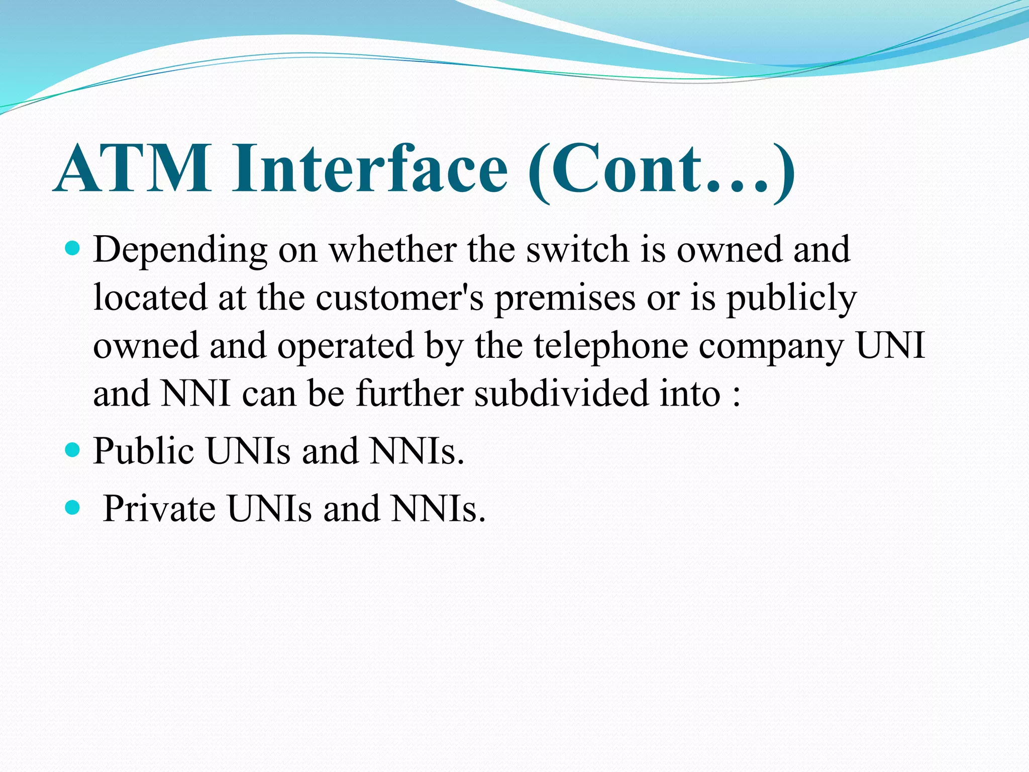 Atm devices and interfaces | PPT