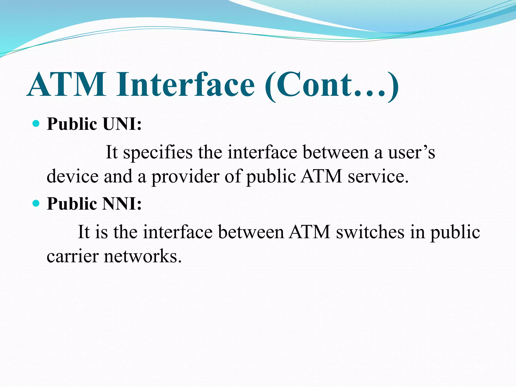 Atm devices and interfaces | PPT
