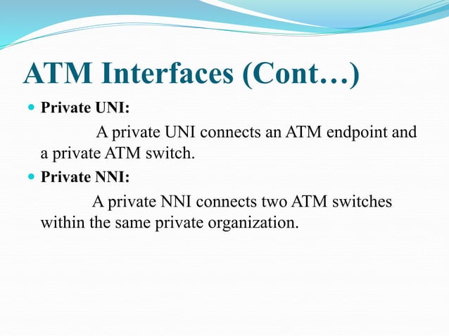Atm devices and interfaces | PPT