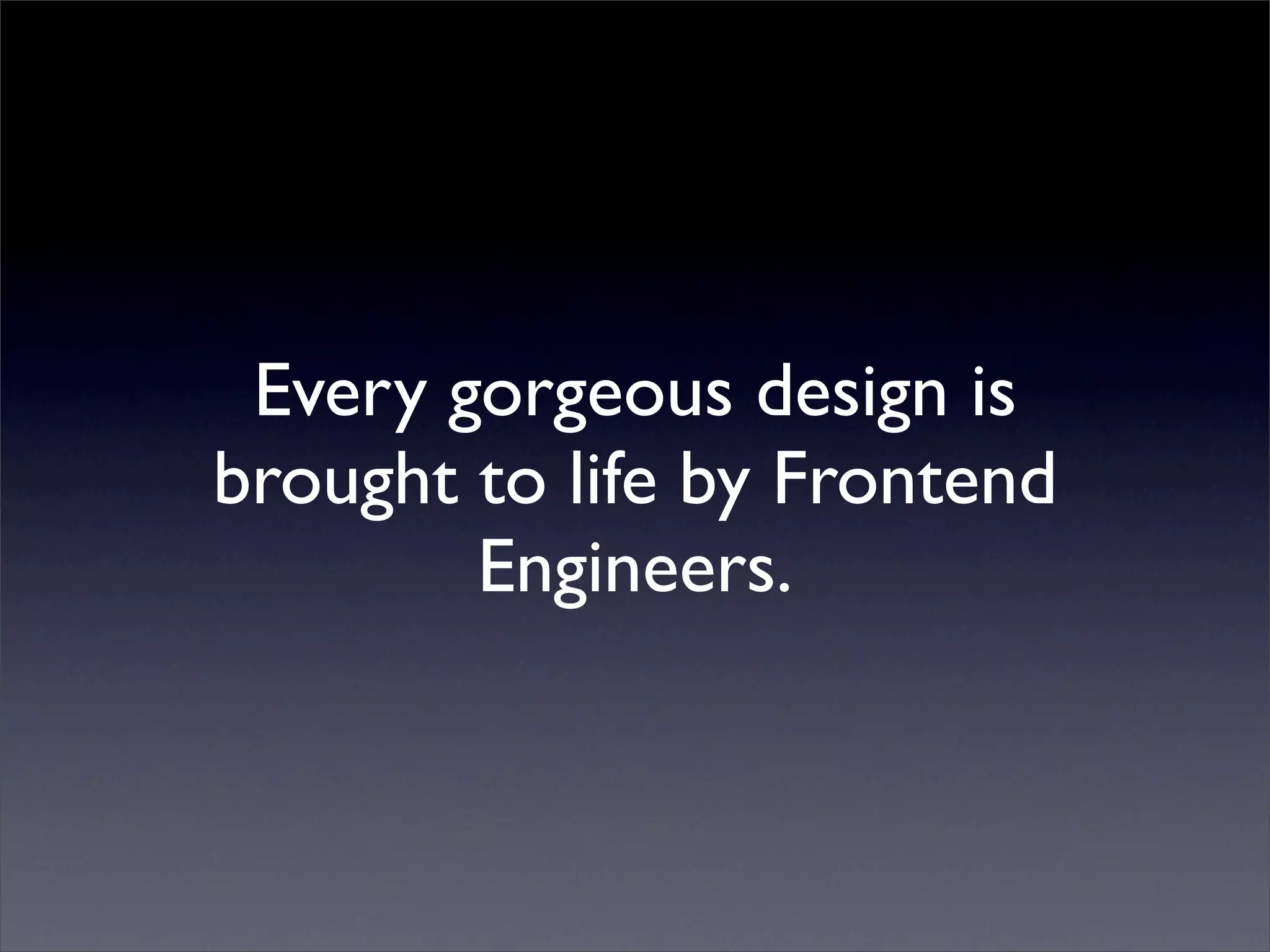 Professional Frontend Engineering