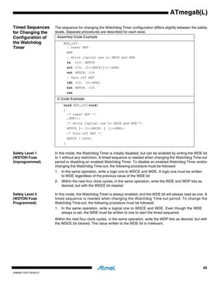 Atmel 2486-8-bit-avr-microcontroller-atmega8 l-datasheet | PDF