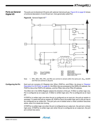 Atmel 2486-8-bit-avr-microcontroller-atmega8 l-datasheet | PDF