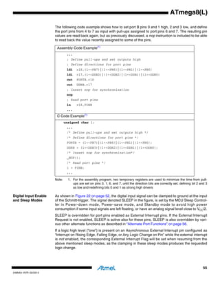 Atmel 2486-8-bit-avr-microcontroller-atmega8 l-datasheet | PDF