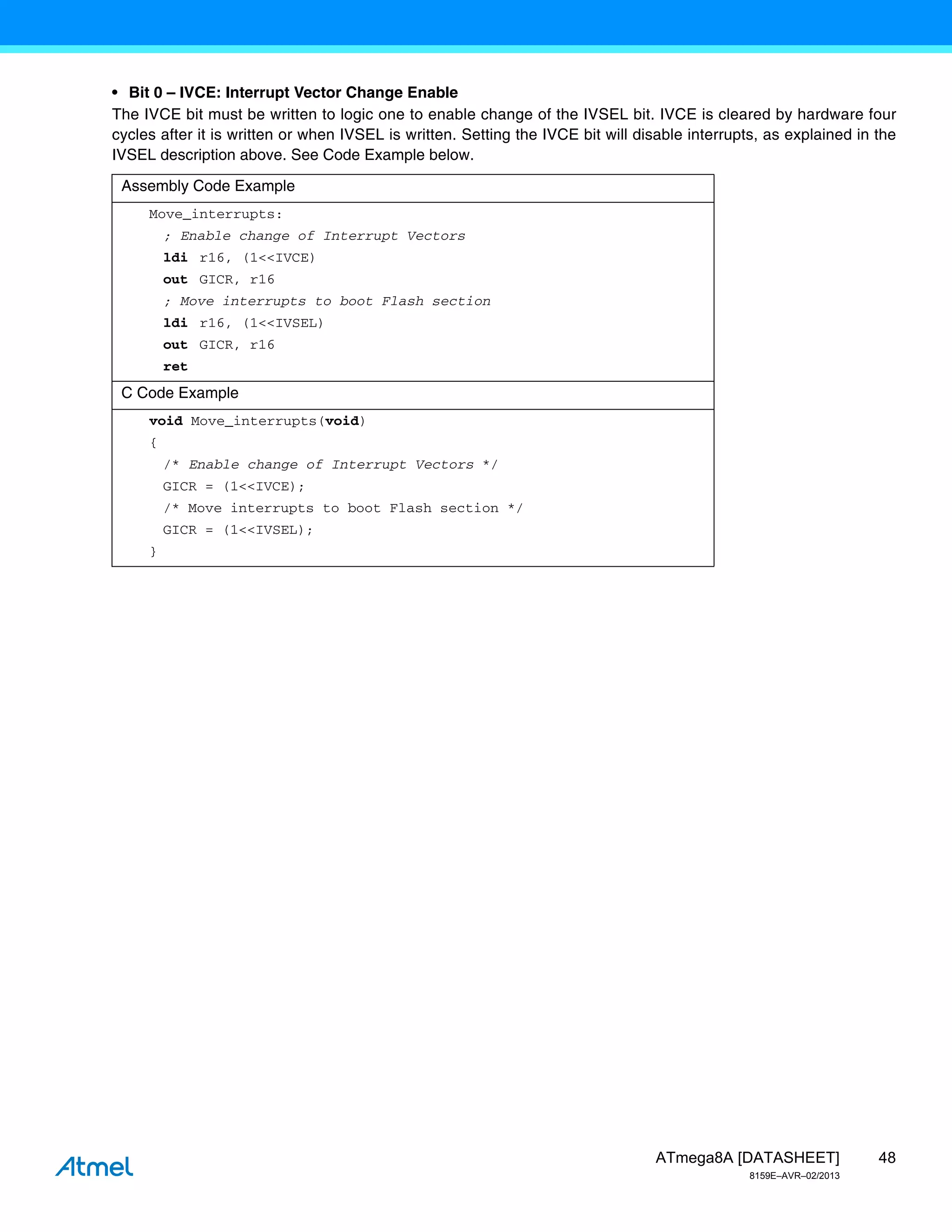 Atmel 8159-8-bit-avr-microcontroller-a tmega8-a_datasheet | PDF