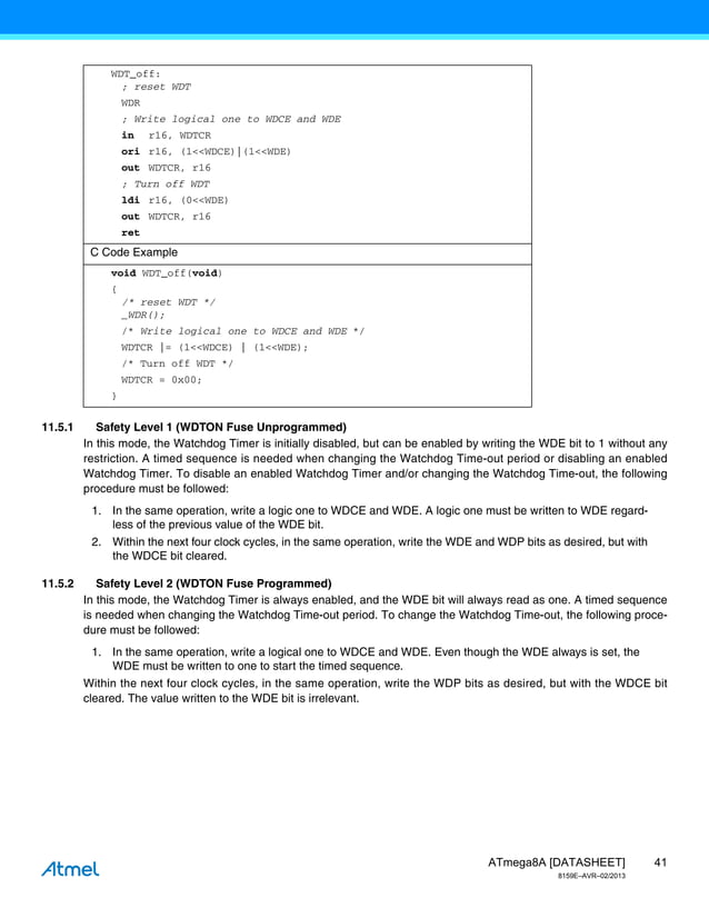Atmel 8159-8-bit-avr-microcontroller-a tmega8-a_datasheet | PDF