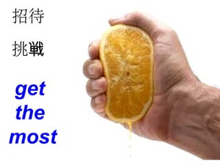 get
the
most
招待
挑戦
 