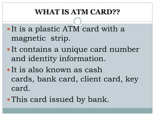 Atm machine | PPTX