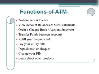 Atm machine | PPTX