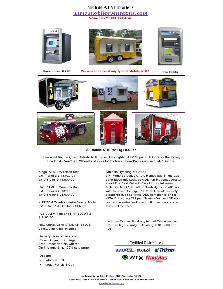 Atm Mobile Trailer Prices