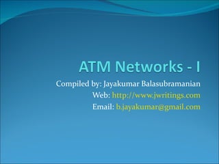 ATM Networks - Part I