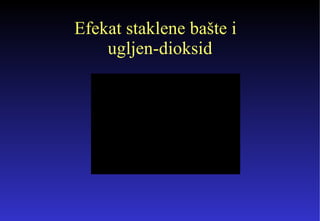 Efekat staklene ba šte i  ugljen - dioksid 