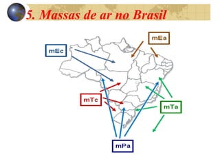 5. Massas de ar no Brasil
 