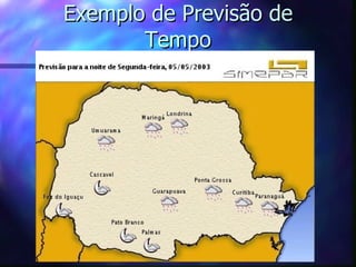 Exemplo de Previsão de Tempo 