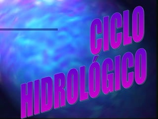 CICLO HIDROLÓGICO 