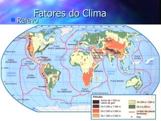 Fatores do Clima Relevo 