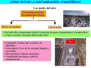 ¿CÓMO EVITAR LA CONTAMINACIÓN ATMOSFÉRICA?
 