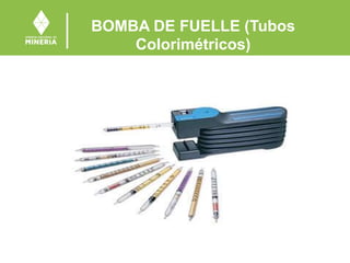 BOMBA DE FUELLE (Tubos
Colorimétricos)
 