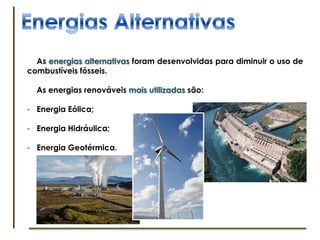 Medidas Individuaisa Tomar Cada um de nós pode contribuir para a diminuição da poluição atmosféricas basta, para isso, mudar algumas das nossas escolhas no dia-a-dia:Ter hábitos de selecção e reciclagem do lixoUtilizar fontes de energia renovávelNão queimar florestas. Plantar árvoresUsar iluminação naturalQuando possível, andar de transportes públicos, a pé ou de bicicleta