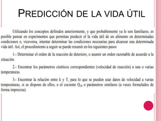 PREDICCIÓN DE LA VIDA ÚTIL
 