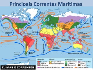 Principais Correntes Marítimas
 