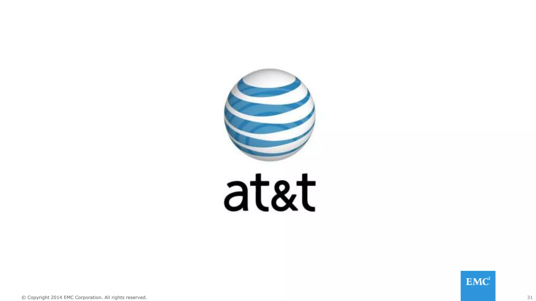 31© Copyright 2014 EMC Corporation. All rights reserved.© Copyright 2014 EMC Corporation. All rights reserved.
 