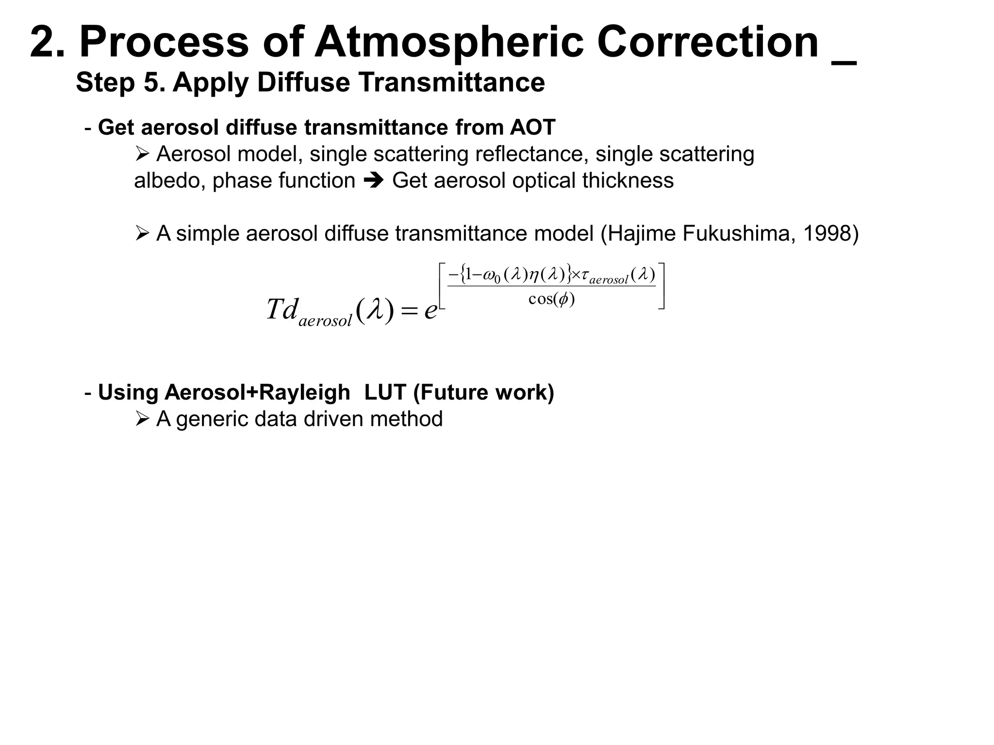  Using pre-computed LUT