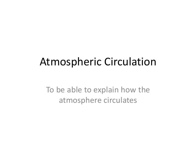 Atmospheric circulation grade 13