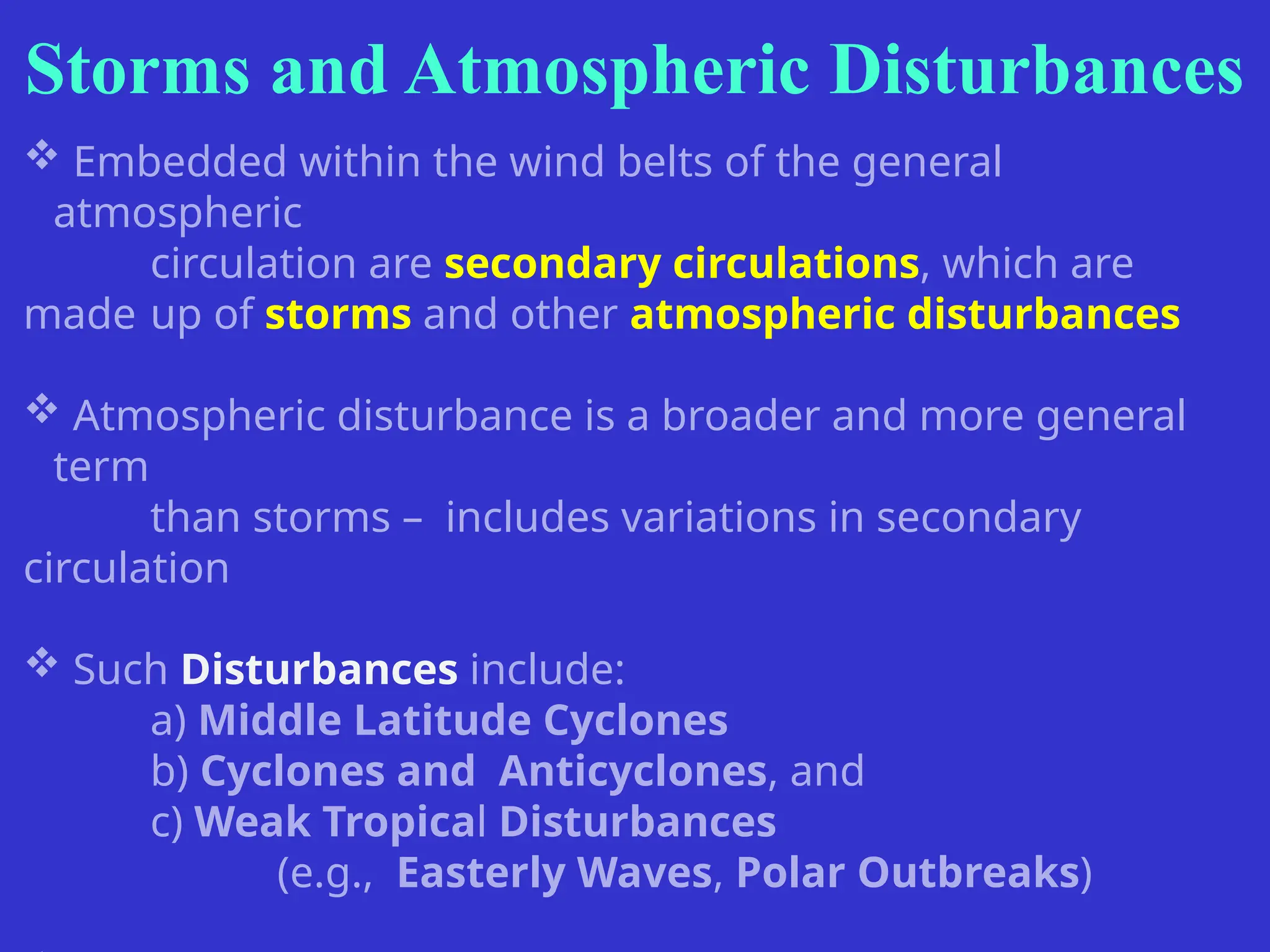 Middle Cyclone Atmospheric Disturbances Storms and Natural Hazards | PPTX