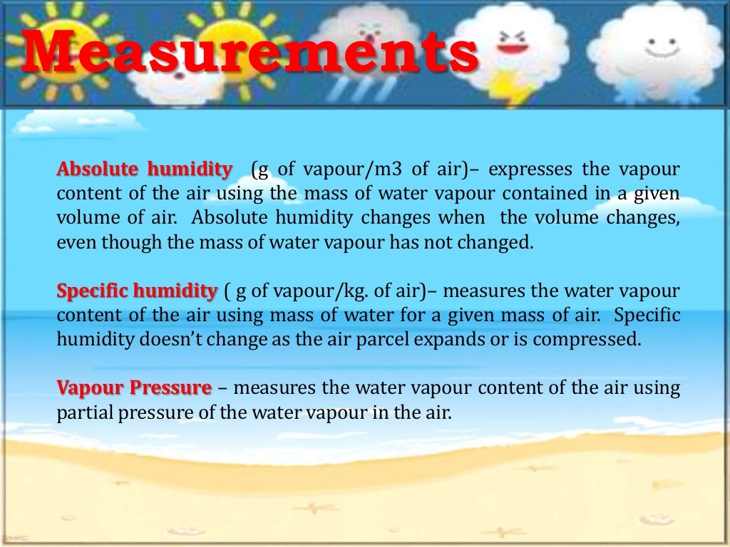 Atmospheric humidity